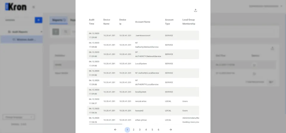 Windows Audit Report Details