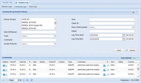 Logging SQL Queries - Kron PAM Reference Guide