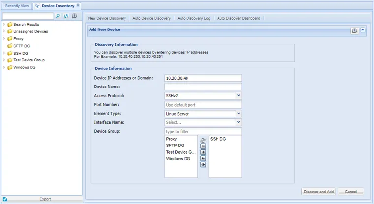 Adding Devices Manually Adding Devices Manually