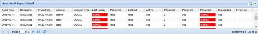Linux Audit Report Details