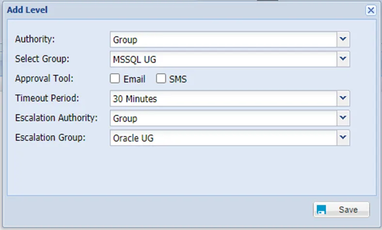 Approval Level Configurations