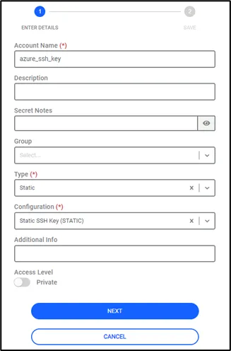 SSH Key in the SAPM