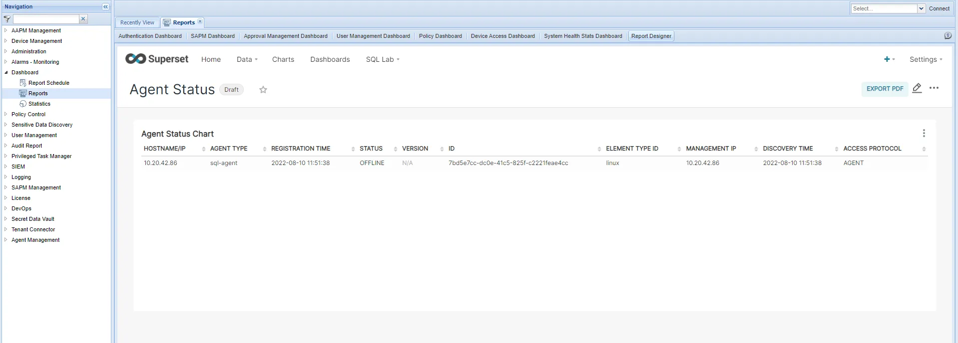 Editing Dashboard and Exporting as PDF