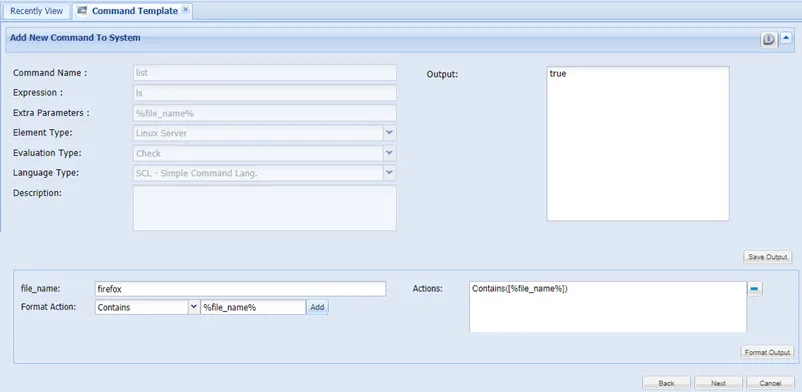 Output Parameters