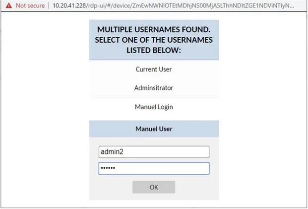 Manual Log In Manual Log In