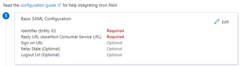 Basic SAML Configuration