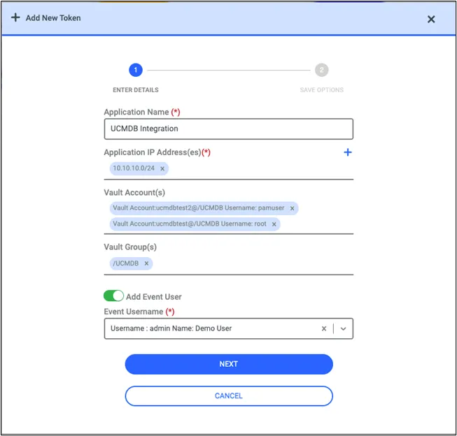 Adding Application Token Adding Application Token