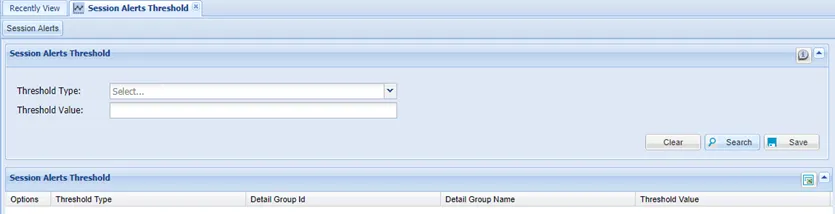 Session Alert Threshold