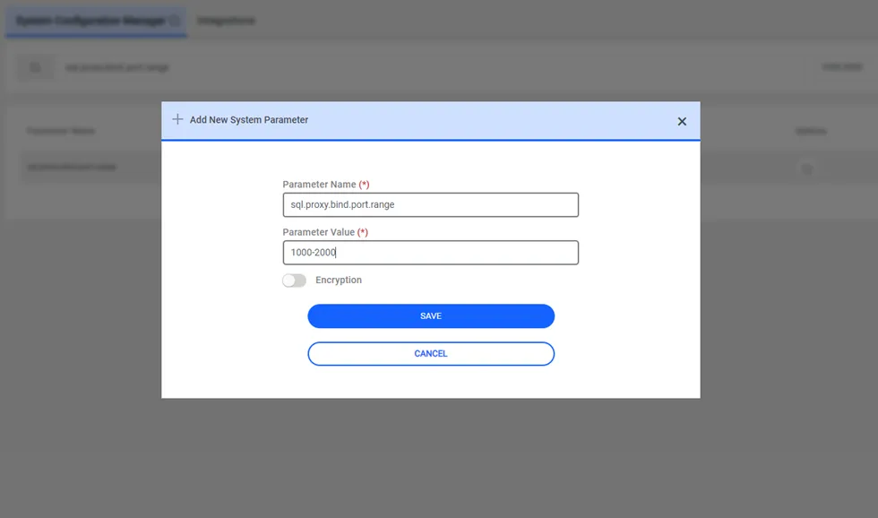 SQL Proxy Bind Port