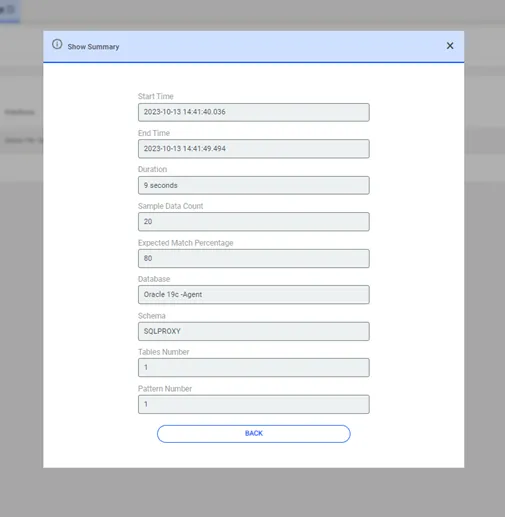 Schedule Data Discovery Summary