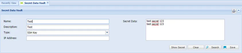 Secret Data Vault