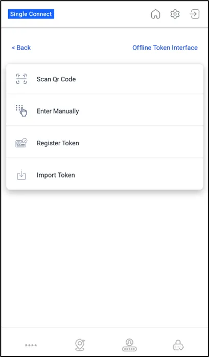 Offline Token Screen Offline Token Screen