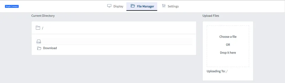 File Manager tab in RDP Session File Manager tab in RDP Session
