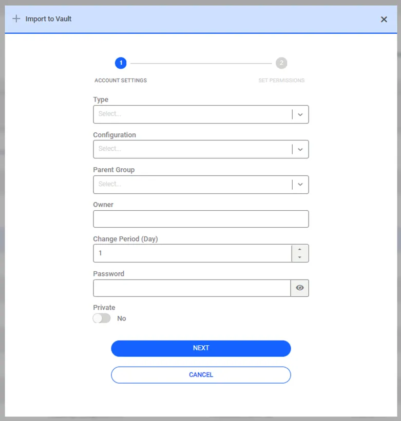 Importing the user to Vault