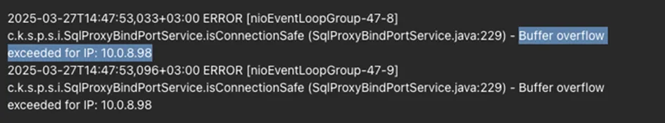 Configuration Parameters – Buffer Overflow Protection Configuration Parameters – Buffer Overflow Protection