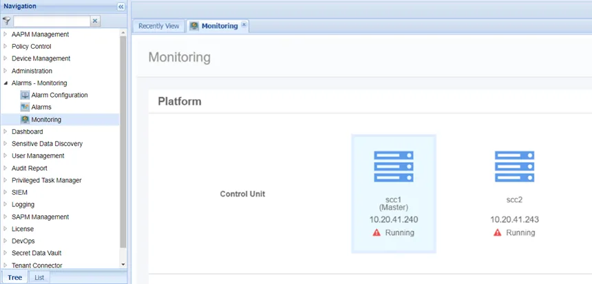 Monitoring - Kron PAM Reference Guide