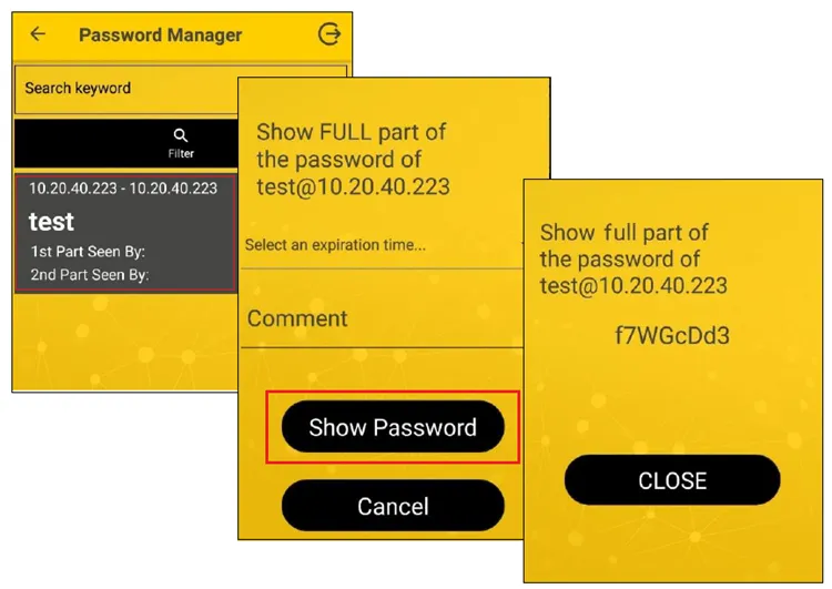 Show Full Password