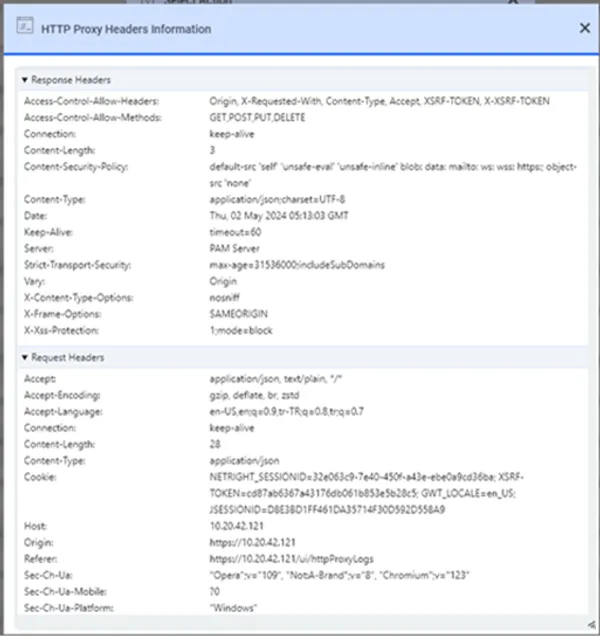 HTTP Proxy Logging Headers - 3.6.0