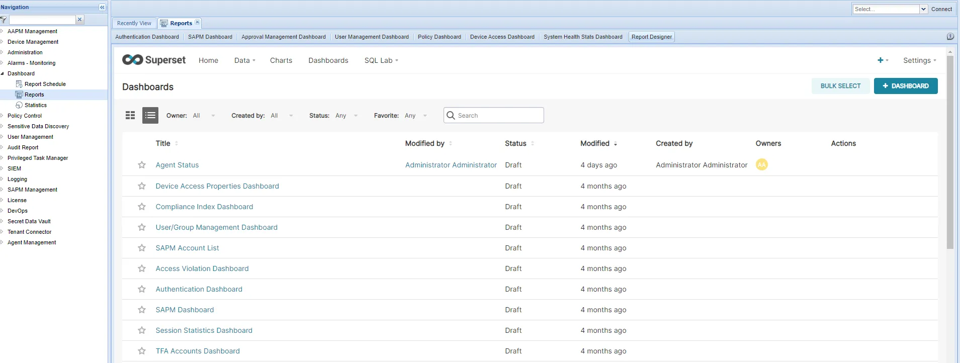 Report Designer Tab of the Reports Report Designer Tab of the Reports