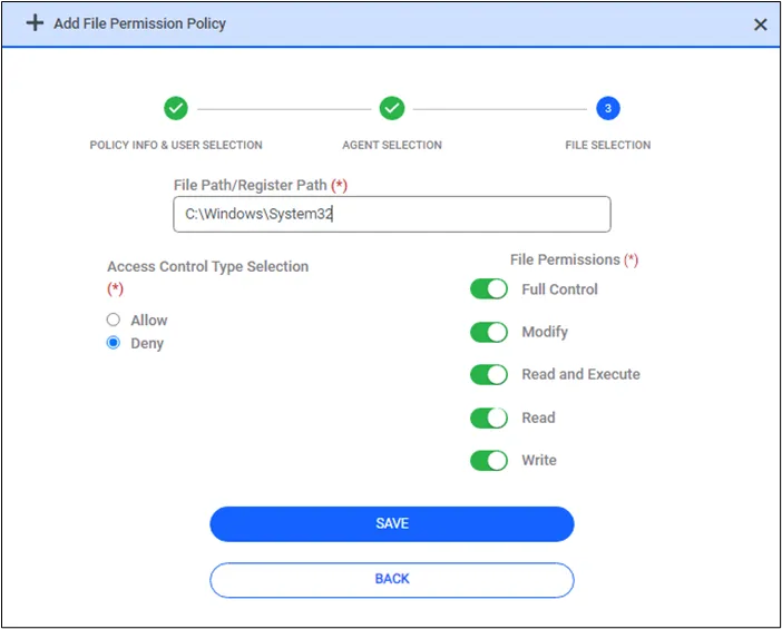 Giving required right for Folder Giving required right for Folder
