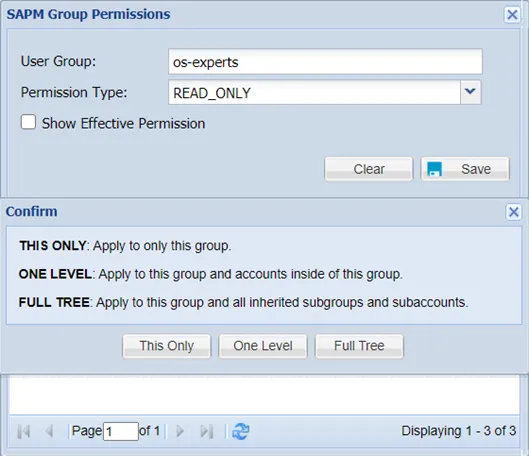 Adding Permissions to SAPM Group Adding Permissions to SAPM Group