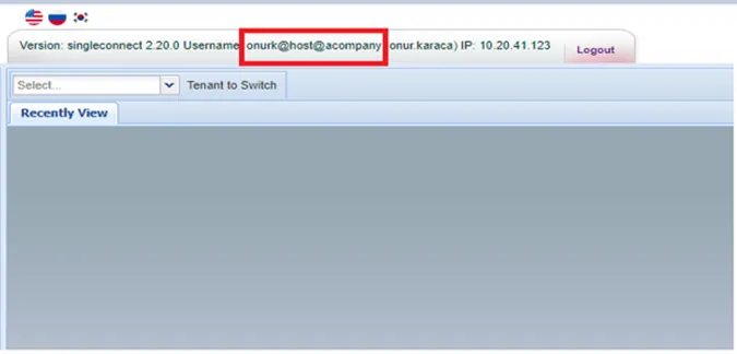 Showing Host User on Tenant Side Showing Host User on Tenant Side