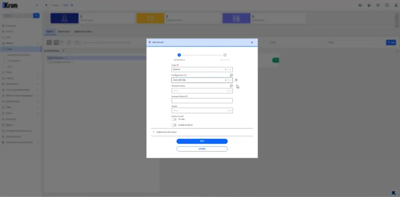 Dynamic Vault Account Creation