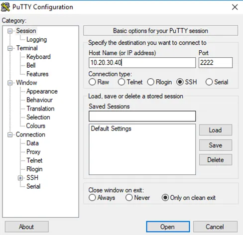 Connecting to an SSH Proxy