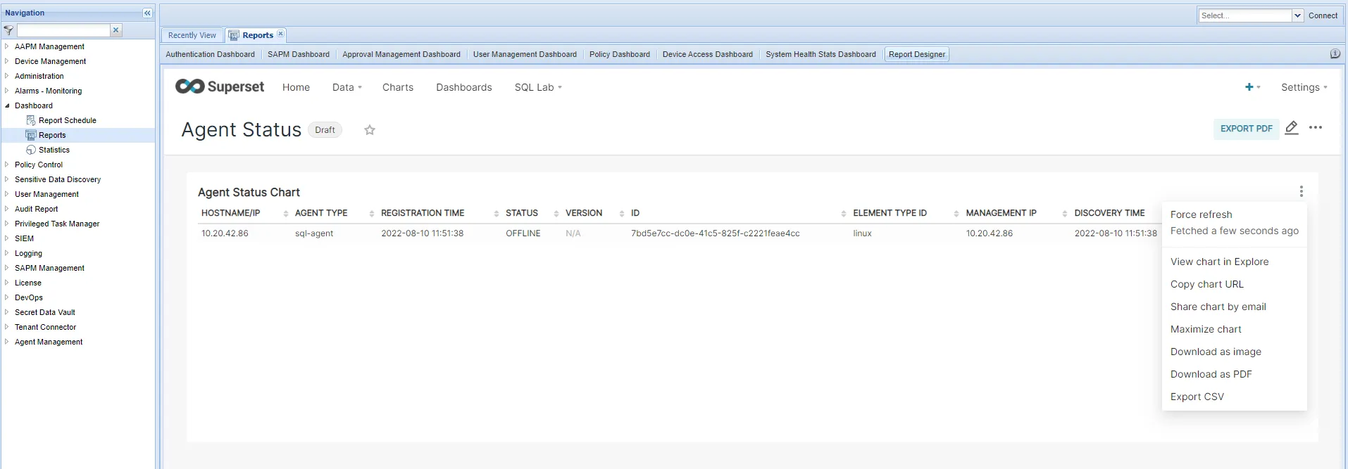 Dashboard Properties