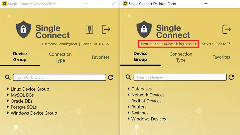 Manage Host and Tenant Side Devices Simultaneously with the Desktop Client