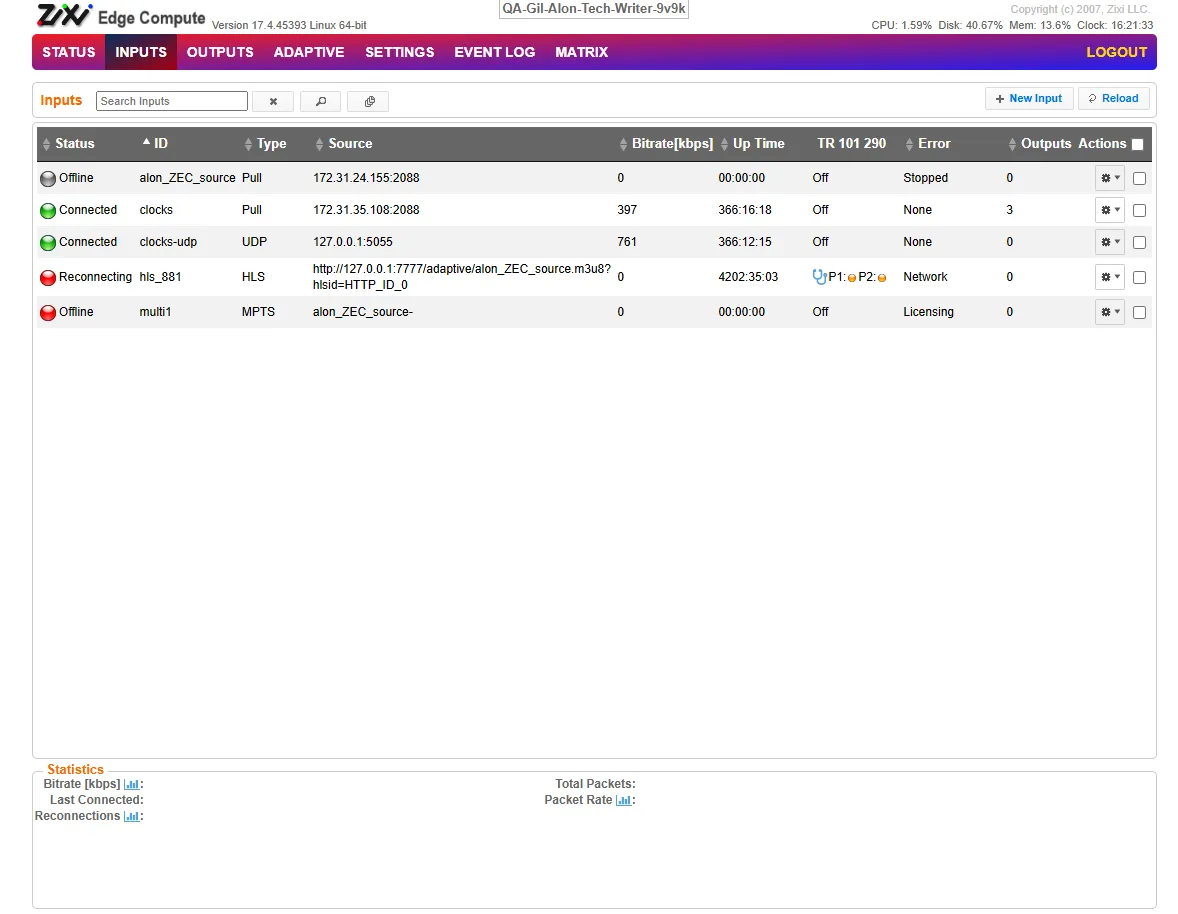 Input List