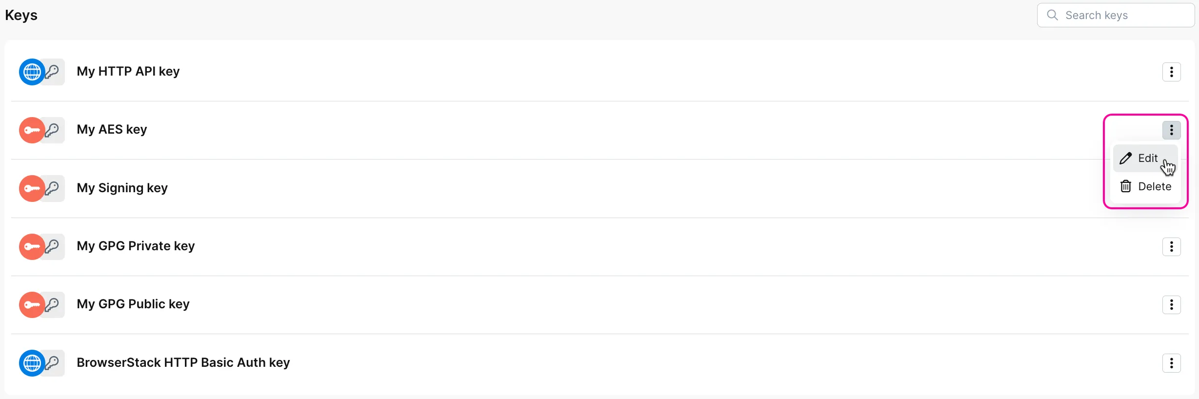 Keys and certificates - Help Center