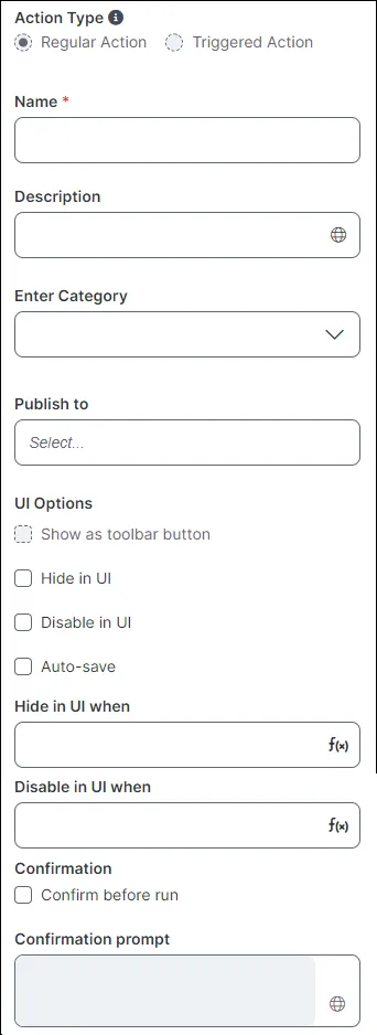 screenshot of start block settings