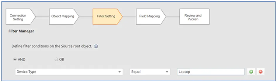 Image of the Filter Manager page. Image of the Filter Manager page.