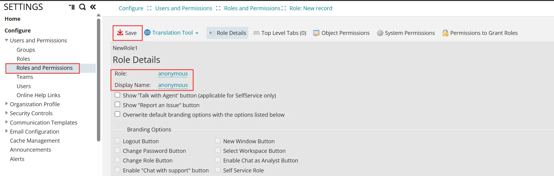 Select the Anonymous Submit check box on the Define Request Offering page. Select the Anonymous Submit check box on the Define Request Offering page.