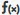 Image of a function, or f(x) symbol used to open the Expression Editor
