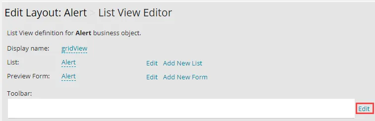 Image of the Edit Layout page.
