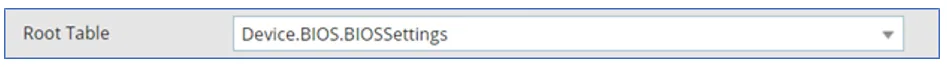 Image of the root table filter setting. Image of the root table filter setting.