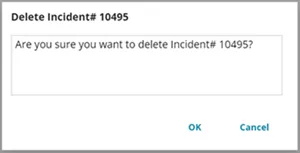 screenshot of the massage displayed by this action