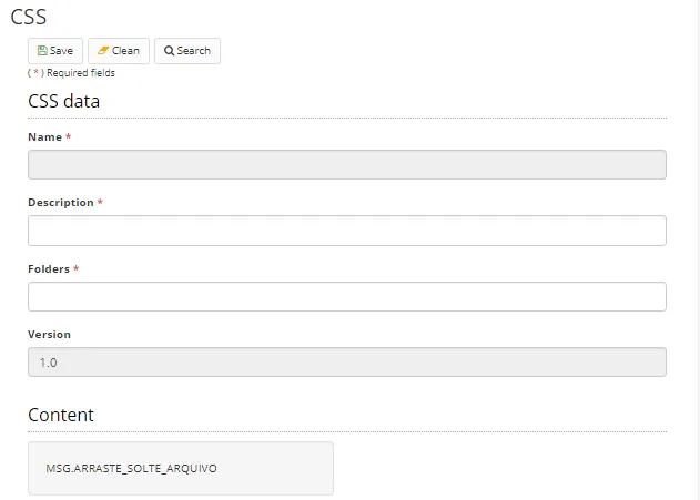 Figure 4 - CSS Registration Screen