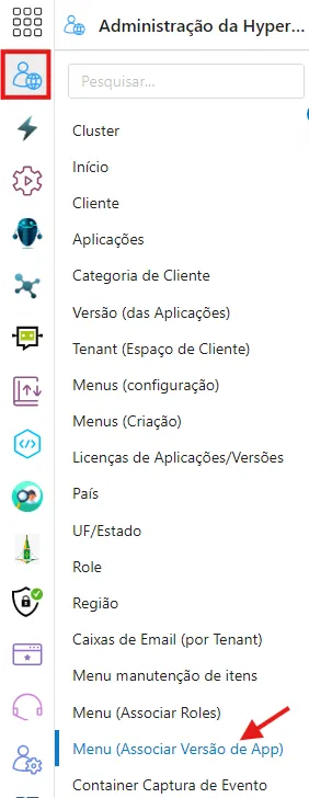 Associar Versão de App