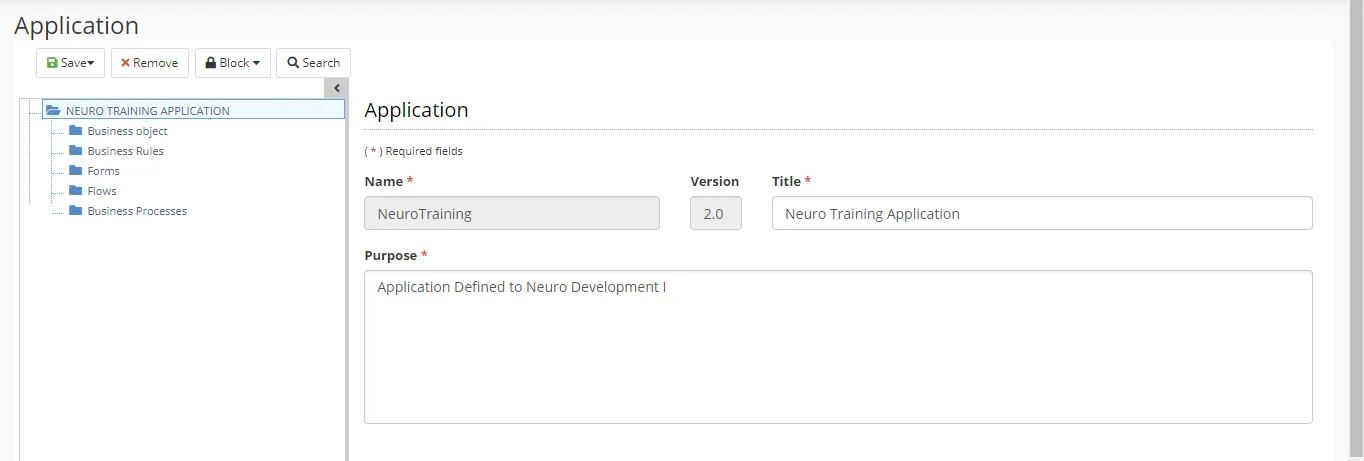 Figure 1 - Neuro Application