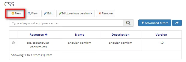 Figure 3 - CSS Home Screen