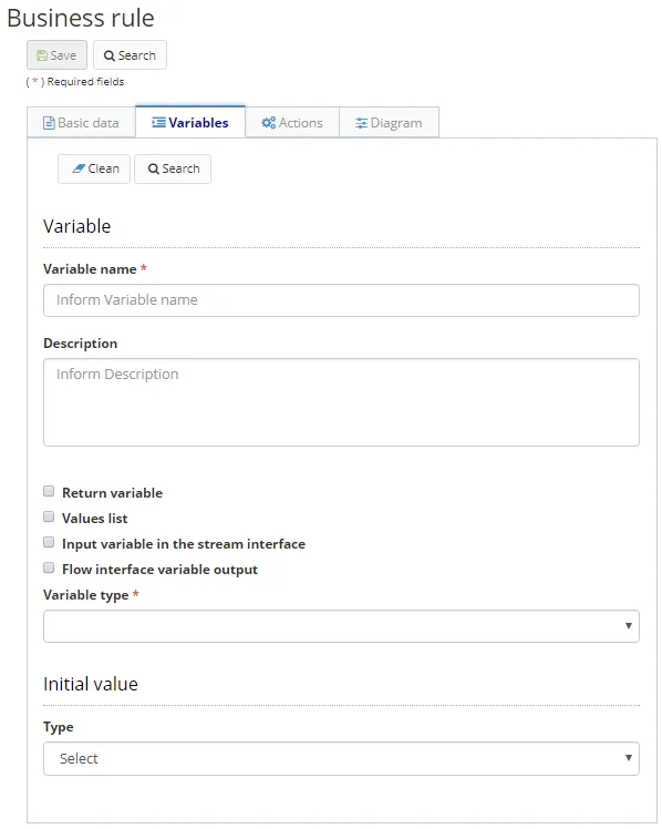 Figure 6 - Business Rule Registration / Editing Screen - Flow Type (Continued) Figure 6 - Business Rule Registration / Editing Screen - Flow Type (Continued)