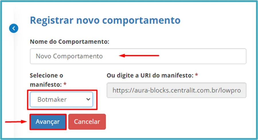 Preenchendo Comportamento Preenchendo Comportamento