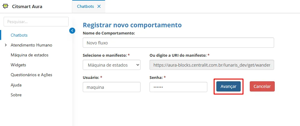 registrarcomportamento