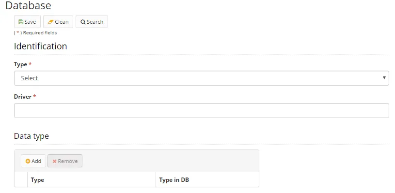 Figure 4 - Database Register Screen