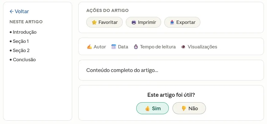 Esta ilustração remete a estrutura de leitura de um artigo.