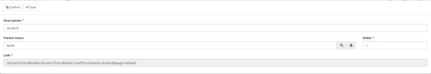 Figure 2 - Create SM Menu (Continuation)