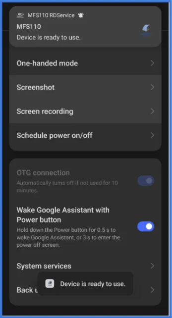 Settings App Interface